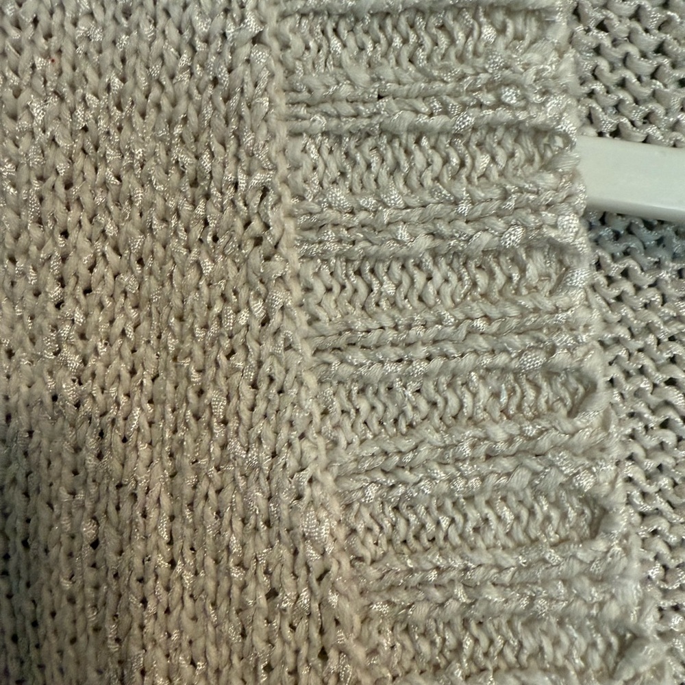 White House Black Market Cream Color Short Sleeve Cardigan - Picture 3 of 7